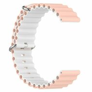 Ocean Style Armband - Hellrosa / Wei&szlig; - Xiaomi Watch 2 / Xiaomi Watch S1 / S2 / S3 / S4 / Mi Watch