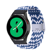 Geflochtenes Nylonband - Blau / Wei&szlig; - Xiaomi Watch 2 / Xiaomi Watch S1 / S2 / S3 / S4 / Mi Watch