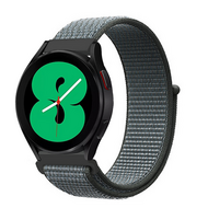 Sport Loop Nylon armband - Dunkelgrau / Blau meliert - Xiaomi Watch 2 / Xiaomi Watch S1 / S2 / S3 / S4 / Mi Watch