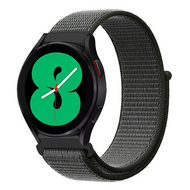 Sport Loop Nylon armband - Dunkelgr&uuml;n mit grauem Band - Xiaomi Watch 2 / Xiaomi Watch S1 / S2 / S3 / S4 / Mi Watch