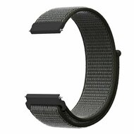 Sport Loop Nylon armband - Dunkelgr&uuml;n mit grauem Band - Xiaomi Watch 2 / Xiaomi Watch S1 / S2 / S3 / S4 / Mi Watch