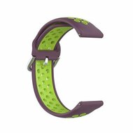 Silikon-Sportband mit Schnalle - Lila + Gr&uuml;n - Xiaomi Watch 2 / Xiaomi Watch S1 / S2 / S3 / S4 / Mi Watch