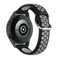 Silikon-Sportband mit Schnalle - Schwarz + Grau - Xiaomi Watch 2 / Xiaomi Watch S1 / S2 / S3 / S4 / Mi Watch