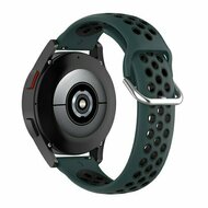 Silikon-Sportband mit Schnalle - Dunkelgr&uuml;n + Schwarz - Xiaomi Watch 2 / Xiaomi Watch S1 / S2 / S3 / S4 / Mi Watch