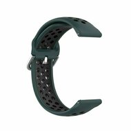 Silikon-Sportband mit Schnalle - Dunkelgr&uuml;n + Schwarz - Xiaomi Watch 2 / Xiaomi Watch S1 / S2 / S3 / S4 / Mi Watch