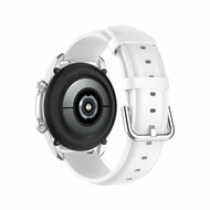 Garmin Forerunner 55 / 245 / 645 - Klassisches Lederarmband - Wei&szlig;