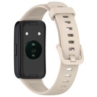 Silikonband mit Schnalle - Beige - Huawei Band 10 / 9 / 8