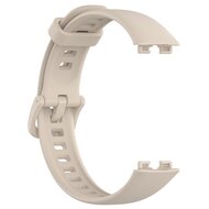 Silikonband mit Schnalle - Beige - Huawei Band 10 / 9 / 8