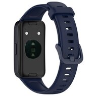 Silikonband mit Schnalle - Dunkelblau - Huawei Band 10 / 9 / 8