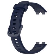 Silikonband mit Schnalle - Dunkelblau - Huawei Band 10 / 9 / 8
