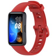 Silikonband mit Schnalle - Rot - Huawei Band 10 / 9 / 8