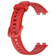 Silikonband mit Schnalle - Rot - Huawei Band 10 / 9 / 8
