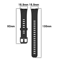 Silikonband mit Schnalle - Rot - Huawei Band 10 / 9 / 8