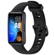 Silikonband mit Schnalle - Schwarz - Huawei Band 10 / 9 / 8