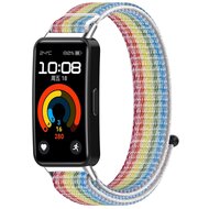Sport Loop Nylonband - Mehrfarbig Regenbogen - Huawei Band 10 / 9 / 8