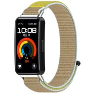 Sport Loop Nylonband - Beige / gelb - Huawei Band 10 / 9 / 8