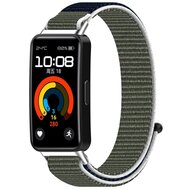 Sport Loop Nylonband - Blau / gr&uuml;n - Huawei Band 10 / 9 / 8