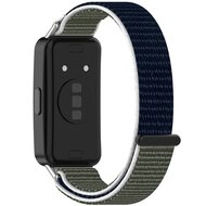 Sport Loop Nylonband - Blau / gr&uuml;n - Huawei Band 10 / 9 / 8