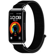 Sport Loop Nylonband - Schwarz - Huawei Band 10 / 9 / 8