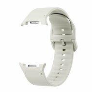 Weiches Silikonband - Gr&ouml;&szlig;e: M/L - Creme wei&szlig; - Samsung Galaxy Watch 8 - 40mm / 44mm