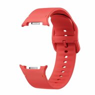 Weiches Silikonband - Gr&ouml;&szlig;e: M/L - Rot - Samsung Galaxy Watch 8 - 40mm / 44mm
