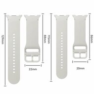 Weiches Silikonband - Gr&ouml;&szlig;e: M/L - K&ouml;nigsblau - Samsung Galaxy Watch 8 - 40mm / 44mm