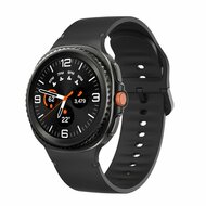 Weiches Silikonband - Gr&ouml;&szlig;e: M/L - Schwarz - Samsung Galaxy Watch 8 - 40mm / 44mm