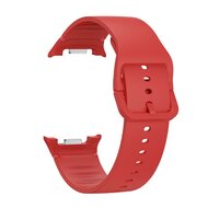 Weiches Silikonband - Gr&ouml;&szlig;e: S/M - Rot - Samsung Galaxy Watch 8 - 40mm / 44mm
