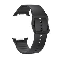 Weiches Silikonband - Gr&ouml;&szlig;e: S/M - Schwarz - Samsung Galaxy Watch 8 - 40mm / 44mm