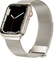 Milanaise Band - Polarstern / Starlight - Extra starker Magnet - Geeignet f&uuml;r Apple Watch 44mm / 45mm / 46mm / 49mm