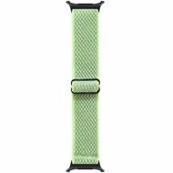 Elastisches Solo Loop Nylonarmband - Neongr&uuml;n / Gelb - Samsung Galaxy Watch 8 Classic - 46mm