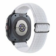 Elastisches Solo Loop Nylonarmband - Wei&szlig; - Samsung Galaxy Watch 8 Classic - 46mm