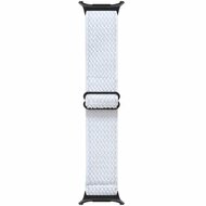 Elastisches Solo Loop Nylonarmband - Wei&szlig; - Samsung Galaxy Watch 8 Classic - 46mm