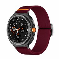 Nylon Loop Armband - Bordeaux - Samsung Galaxy Watch 8 Classic - 46mm