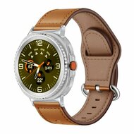 Klassisches Lederarmband - Braun - Samsung Galaxy Watch 8 Classic - 46mm