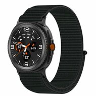 Sportloop Nylonband - Schwarz - Samsung Galaxy Watch 8 Classic - 46mm