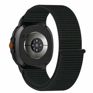 Sportloop Nylonband - Schwarz - Samsung Galaxy Watch 8 Classic - 46mm