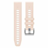 Silikonarmband - Lachsrosa mit wei&szlig; - Garmin Instinct E - 40mm
