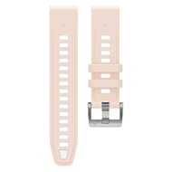 Silikonarmband - Lachsrosa mit wei&szlig; - Garmin Fenix 8 - 43mm