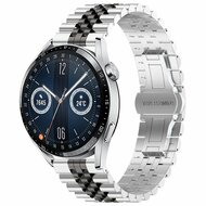 Edelstahlarmband - Silber / Schwarz - Huawei Watch GT 6 / GT 6 pro - 46mm