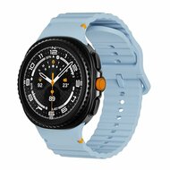 Classic Wave Silikonarmband - Blau - Samsung Galaxy Watch 8 Classic - 46mm