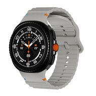 Classic Wave Silikonarmband - Grau - Samsung Galaxy Watch 8 Classic - 46mm
