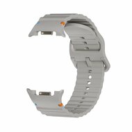 Classic Wave Silikonarmband - Grau - Samsung Galaxy Watch 8 Classic - 46mm