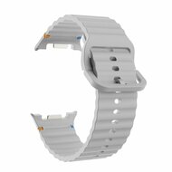 Classic Wave Silikonarmband - Grau - Samsung Galaxy Watch 8 Classic - 46mm