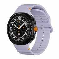 Classic Wave Silikonarmband - Lila - Samsung Galaxy Watch 8 Classic - 46mm