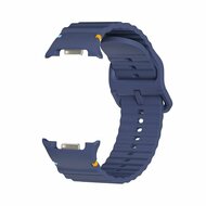 Classic Wave Silikonarmband - Dunkelblau - Samsung Galaxy Watch 8 Classic - 46mm