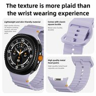 Classic Wave Silikonarmband - Dunkelblau - Samsung Galaxy Watch 8 Classic - 46mm