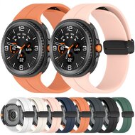 D-buckle Solid Line Sportarmband - Wei&szlig; - Samsung Galaxy Watch 8 Classic - 46mm