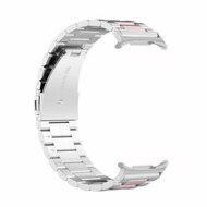 Edelstahl-Gliederarmband - Silber mit Ros&eacute;gold - Samsung Galaxy Watch 8 Classic - 46mm