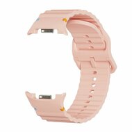 Classic Wave Silikonarmband - Rosa - Samsung Galaxy Watch 8 Classic - 46mm